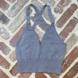 NWOT Free People Good Karma Crop - Size XS/S - Grey
